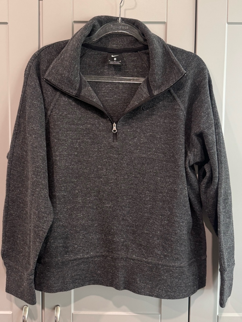 Nike Women's Charcoal Quarter-Zip Sweatshirt
